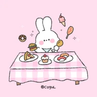 카카오톡 테마 - 먹보 바니_핑크